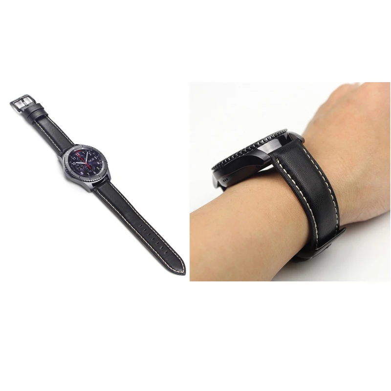 Gear s4 s3 Frontier band для Samsung Galaxy Watch 46 мм 22 кожаный браслет correa Huawei watch GT strap amazfit bip 47