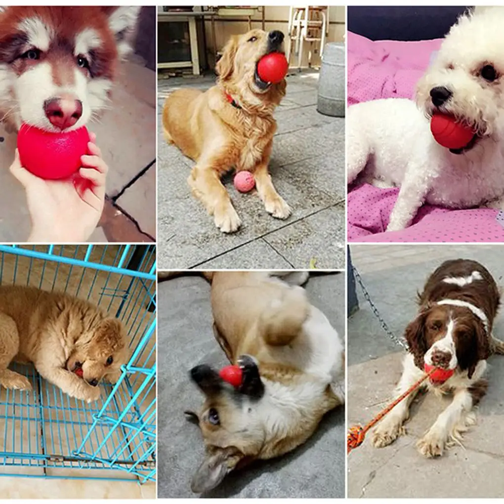 Тренировочная игрушка для домашних животных 4 5 см мяч неразрушаемый твердый