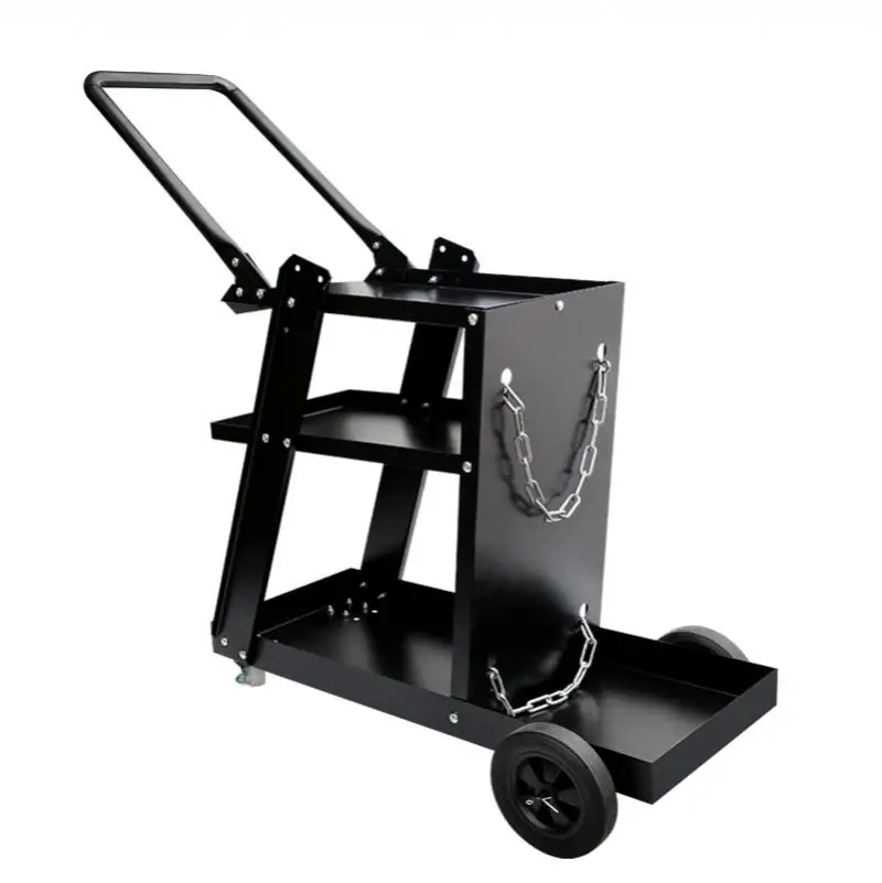 Welding machine trolley manual four wheel trailer tool cart small car Dragging tool cart
