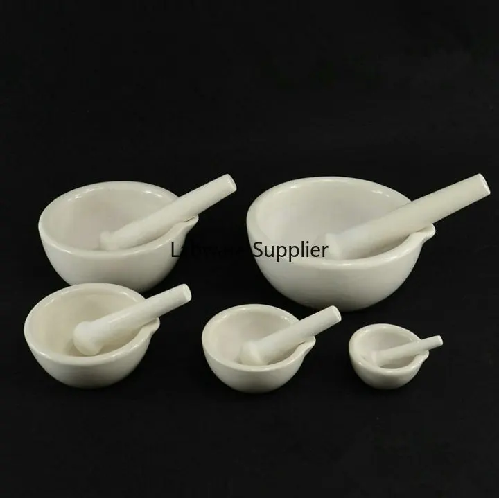 Free shipping 1pc/lot Diameter 60mm/80mm/100mm Laboratory use Porcelain Mortar and Pestle | Канцтовары для офиса и дома