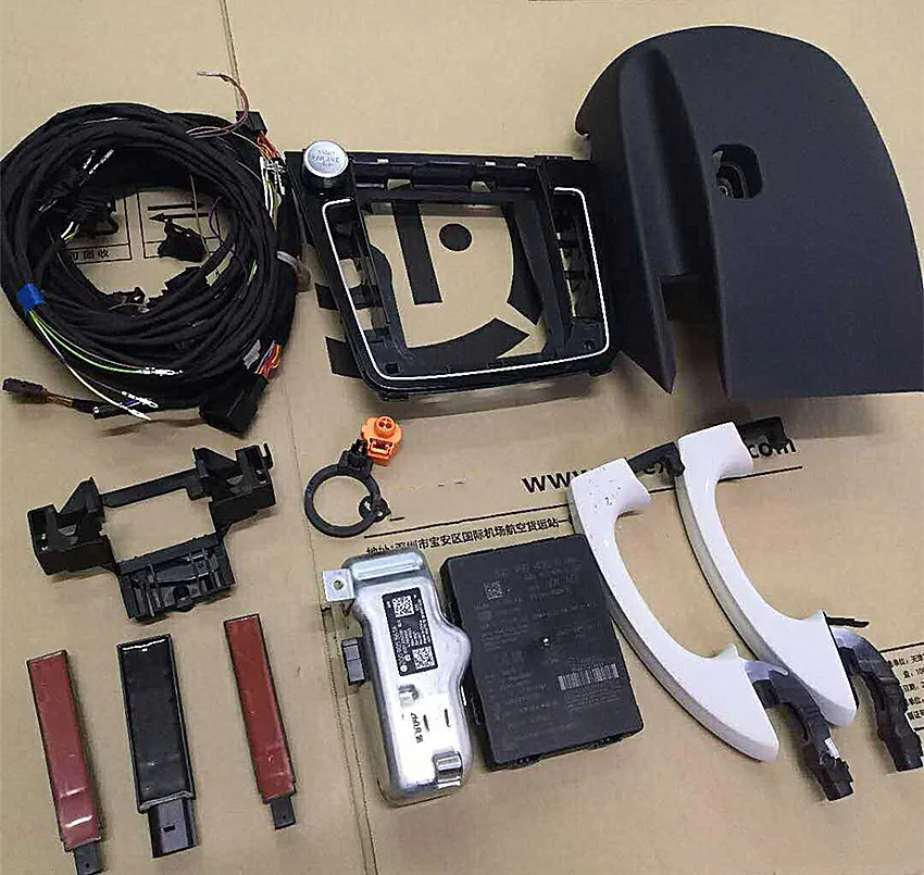 Для Golf 7 MK7.5 однокнопочный запуск двигателя БЕСКЛЮЧЕВОЙ вход Kessy дверная ручка