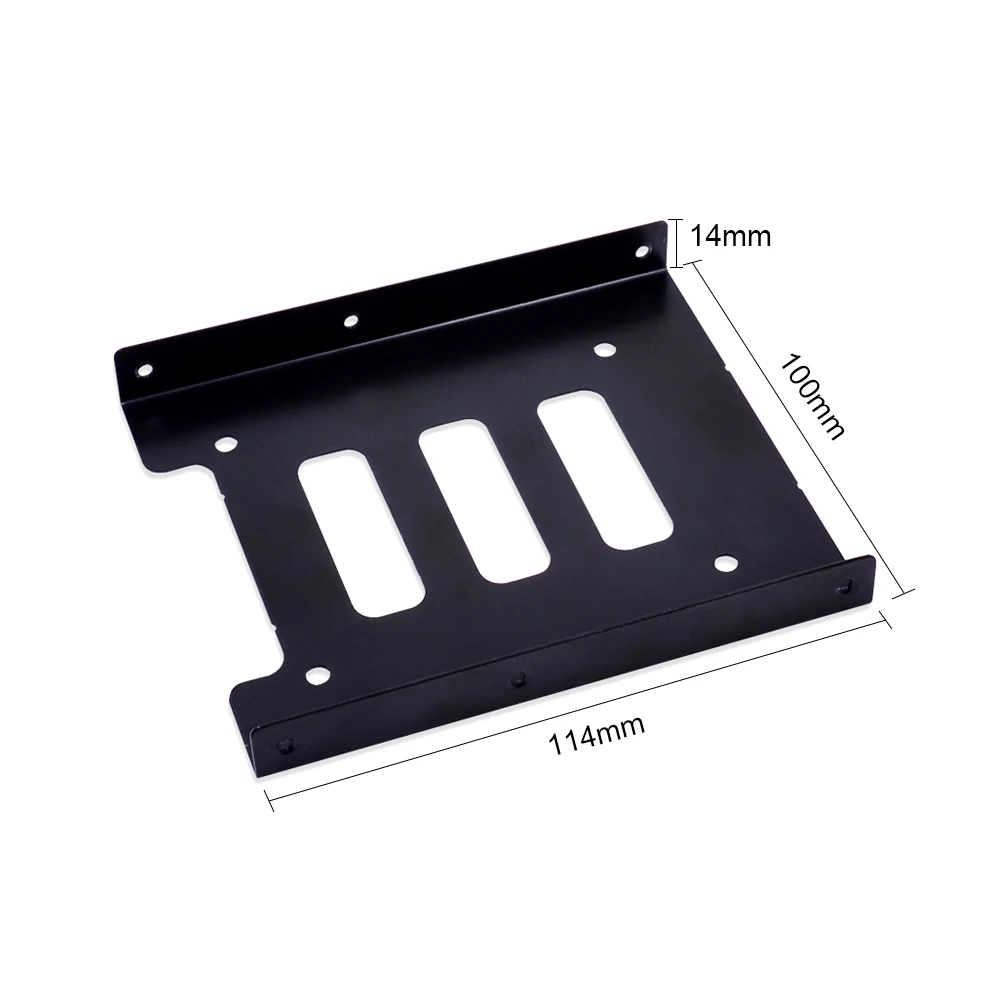 CHIPAL 2.5" skids For SSD to 3.5" Bay caddy tray Hard Drive HDD Metal Mounting Dock Tray Bracket Adapter converter Enclosure |