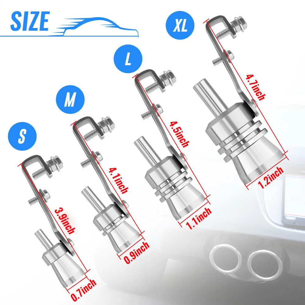 Выхлопная труба S/M/L/XL для мотоцикла имитация выхлопной трубы звуковой глушитель