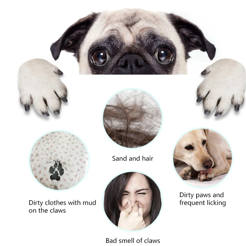 Чашка для чистки лап собаки из мягкого силикона с портативной наружной салфеткой для животных-полотенцем для лап.