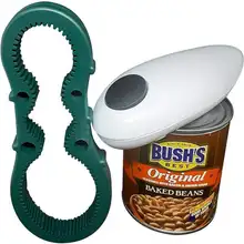 One Touch Can Opener Gadgets Bottle-Opener Kitchen-Tools Electric-Hands Home-Essential-Helper Automatic Can