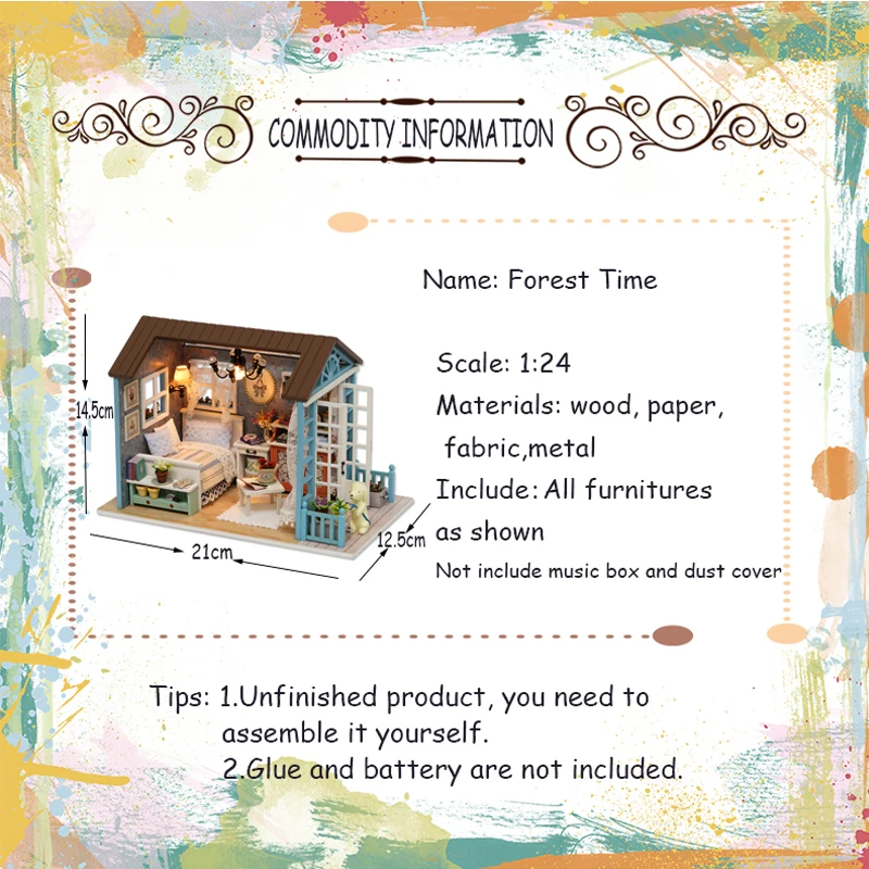 Миниатюрный Кукольный домик сделай сам AN SHENG с мебелью деревянный игрушки cutebee