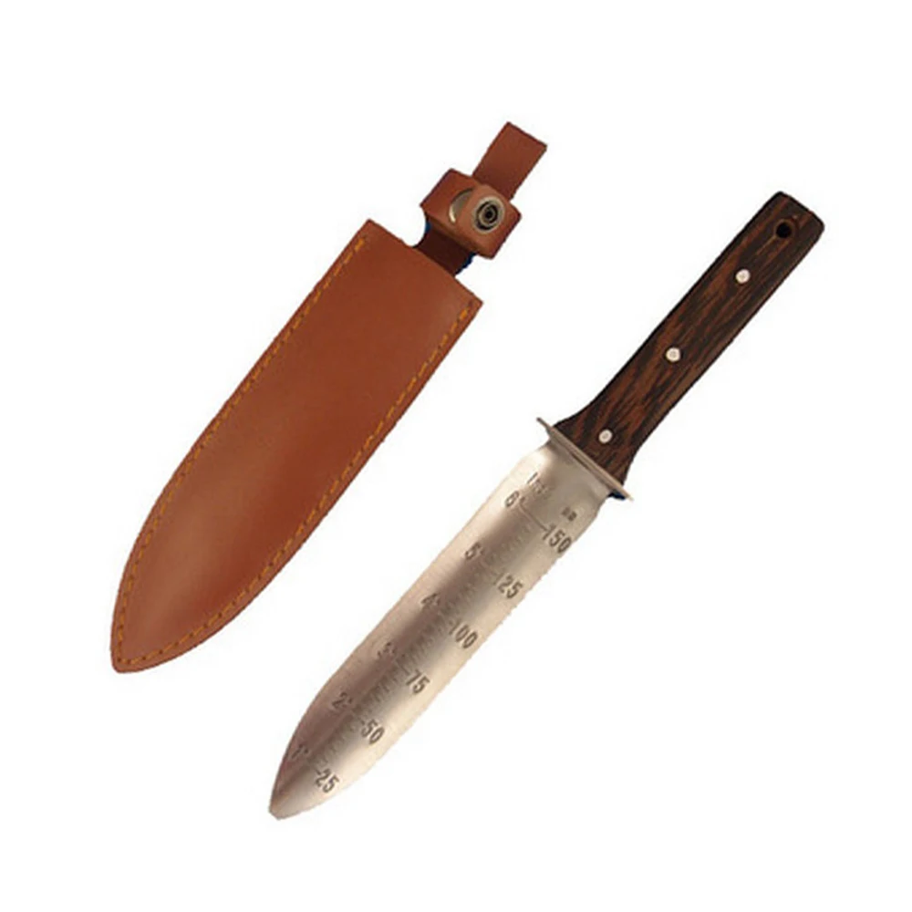 

Multifunctional Digging Knife Stainless Steel Portable Pruning Serrated Knife Weeding Knife Plant Tools Garden Shovel with Cover