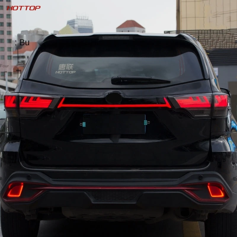 Для Toyota Highlander 2015-2020 через задний фонарь Изменение светодиодные фары дневного