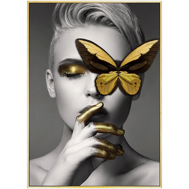 Простой персонаж декоративная живопись для спальни салон красоты висячая