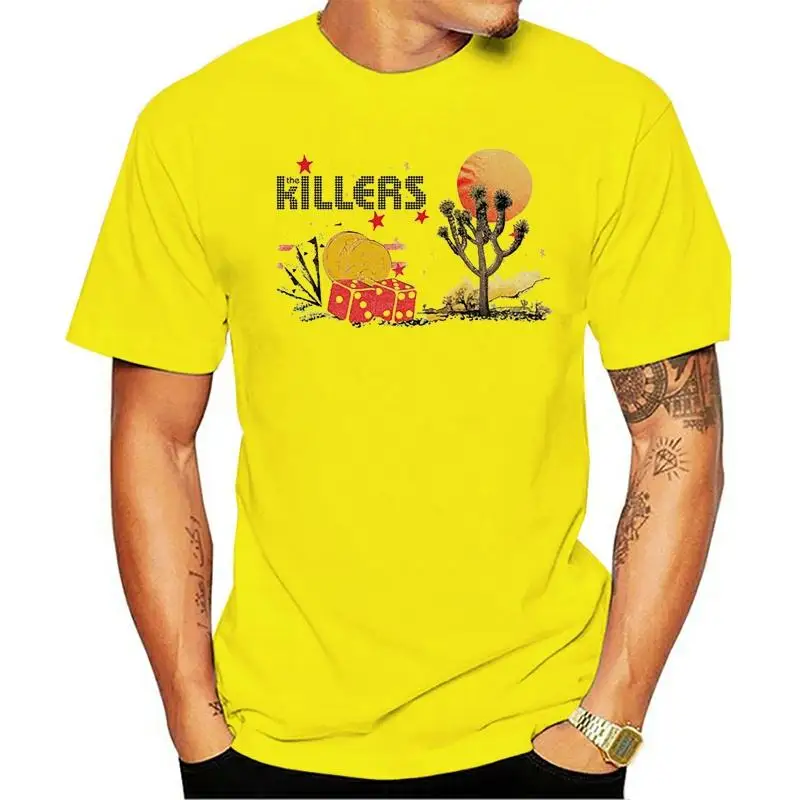 

Men T Shirt White T-shirt Tshirts Black Tee Most Popular Authentic The Killers Band Joshua Tree Desert Logo T-shirt Xl New
