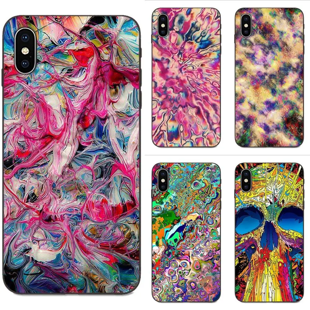 Чехол для Xiaomi Mi Mix Max Note 2 2S 3 5X 6 6X 8 9T SE A1 A2 A3 CC9e Lite Play Pro F1 Rainbow Bright Lsd Trippy | Мобильные
