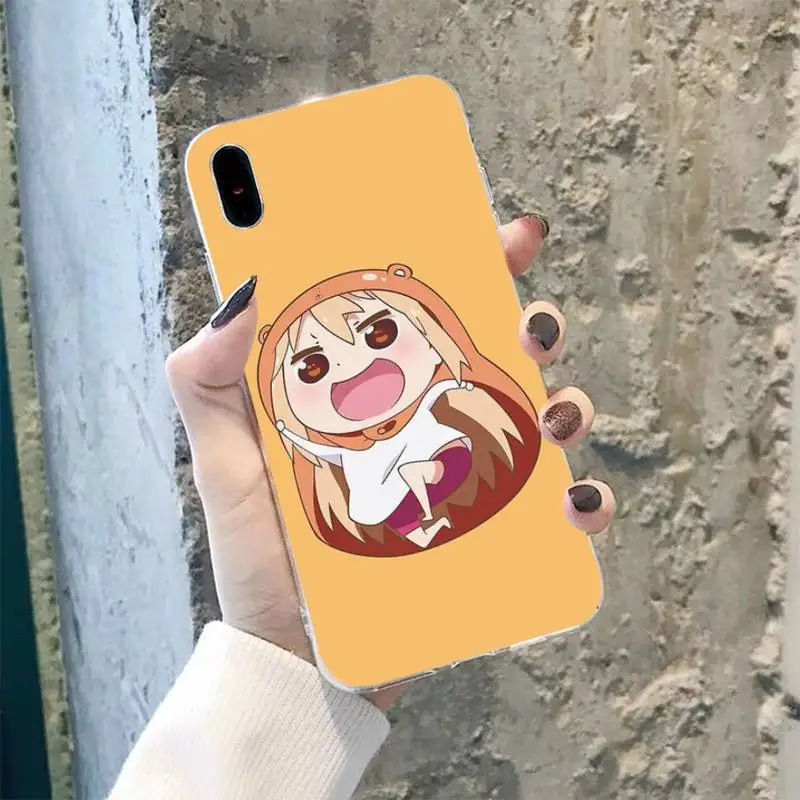 TOPLBPCS Япония Аниме Himouto! Umaru chan черный чехол для мобильного телефона iPhone 8 7 6 6S Plus X 5S
