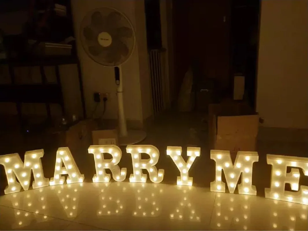 Светодиодный светильник с буквами 16 см лампа светящимися цифрами декоративный