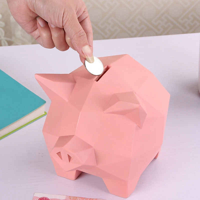 

PIGGY BANK RED PINK PIG HOME DECORATION RESIN CRAFT ORNAMENTS MONEY BOX PIGGY BANK CASH BOX COIN BANK MONEYBOX COIN BOX