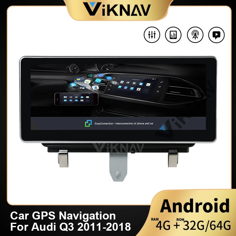 

car radio player GPS navigation auto multimedia player head unit tape recorder for-Audi Q3 2011-2018
