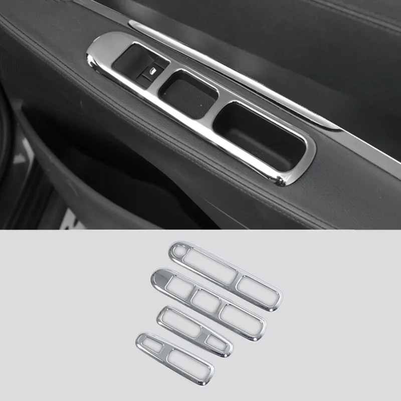 

For Peugeot 3008 accessories ABS Chrome mirror Car door handle Armrest window lift switch button cover trim suitable 2009-2015