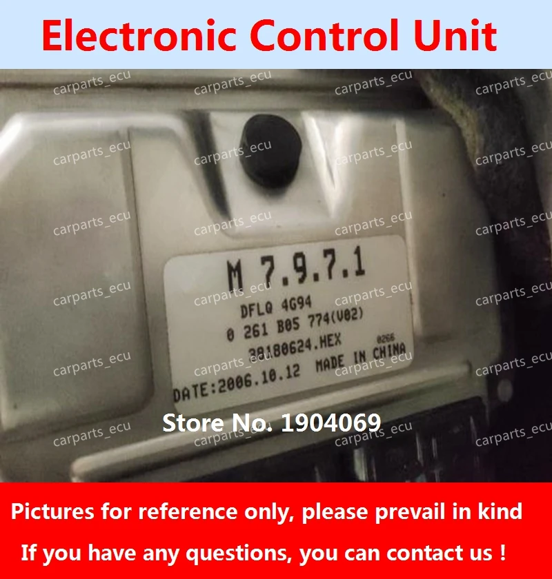 Материнская плата двигателя 0261201571 CA110071 CFA3B 4G94 M7.9.7 ECU 0261B05774 38180624 для машины Dongfeng
