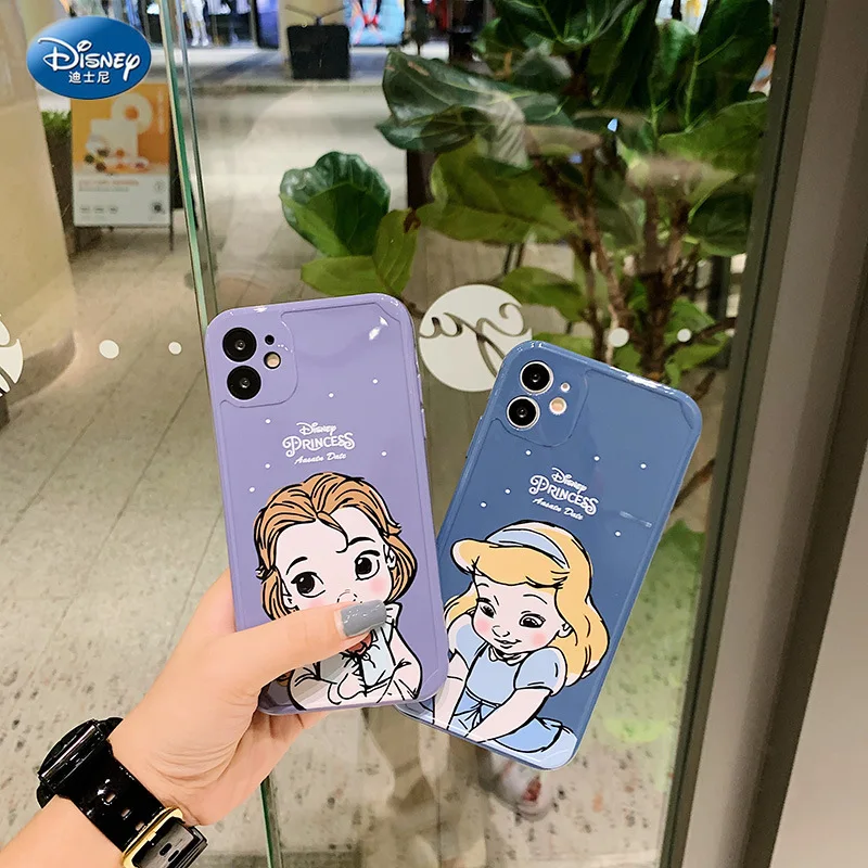 

Чехол для телефона с рисунками Q Version Princess для Iphone 12 Pro Max 11 Pro Xs Max 8 7 Plus X 5s Se 2021 Xr, чехол для телефона с рисунком