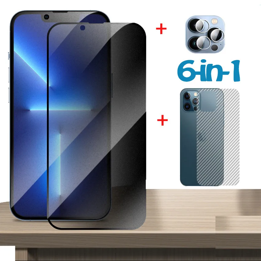 iPhone 14 Pro Защитная пленка экрана для 13 Max Анти-шпионское стекло 13Pro