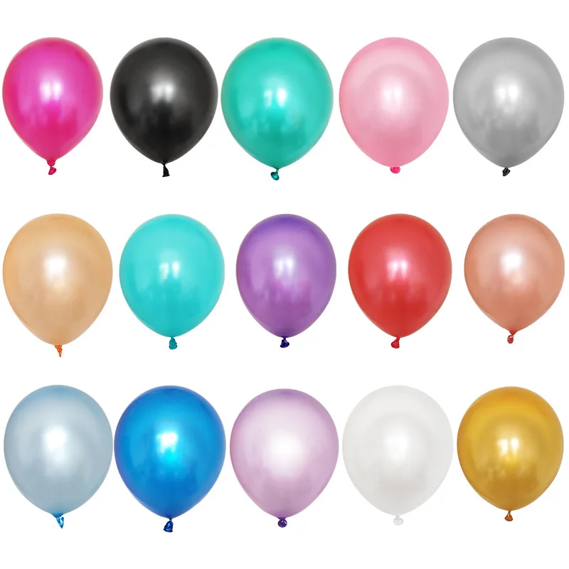 10pcs12 дюймовые однотонные перламутровые воздушные шары Детские латексные с