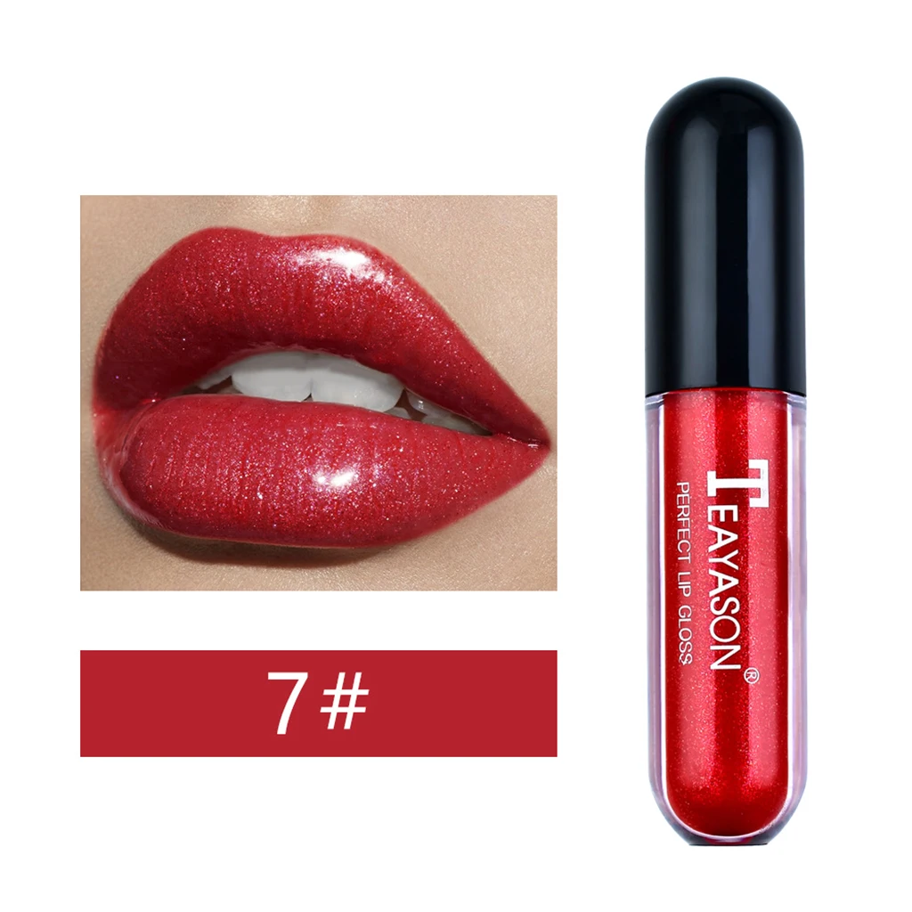 

Women Girls Lip Gloss Long Lasting Moisturizing Makeup Glitter Lipstick