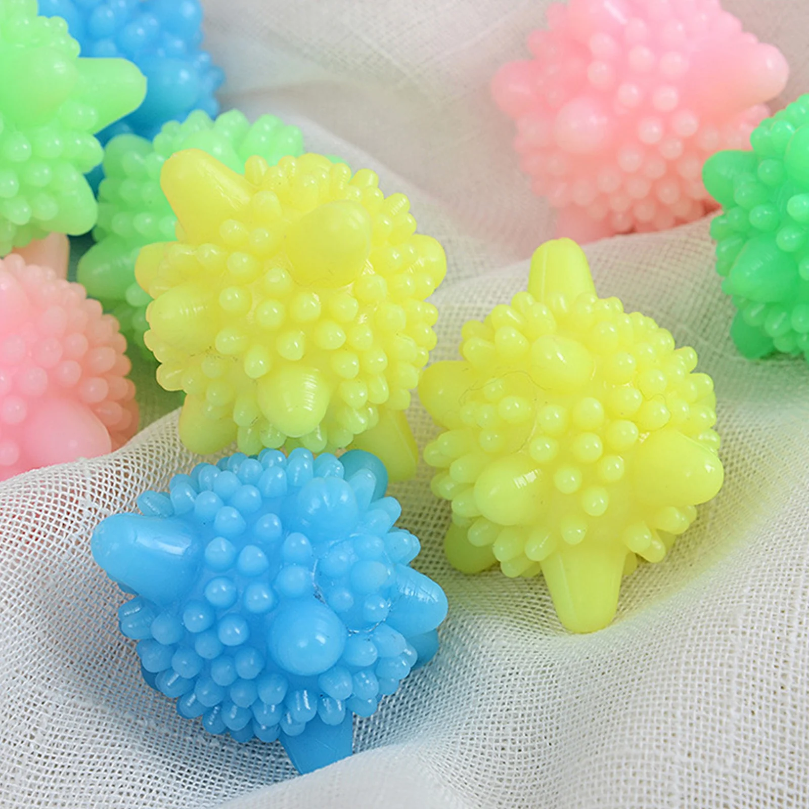 5PCs Magic Laundry Ball For Household Cleaning Washing Machine Clothes Softener Starfish Shape Solid Cleaning Balls about 4-5cm
