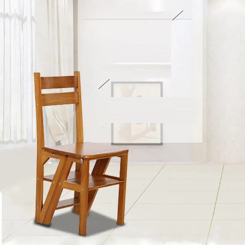 Деревянная лестница для детской ванной комнаты стул-стремянка | Мебель