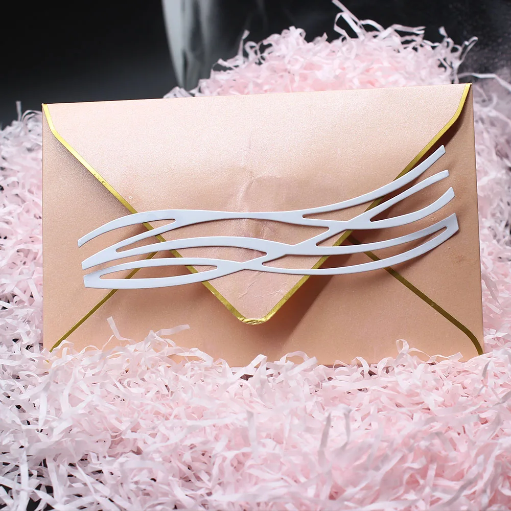 Металлические Вырубные штампы ручной работы новинка 2019 волнистые линии границы