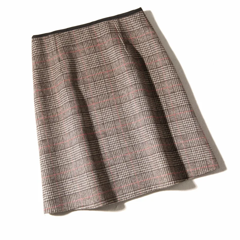 Японская брендовая Высококачественная двухсторонняя Женская шерстяная юбка 2020