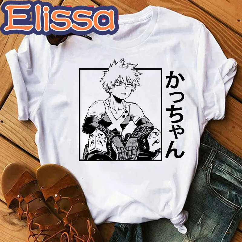 Футболка мужская с рисунком из японского аниме Моя геройская Академия | Женская