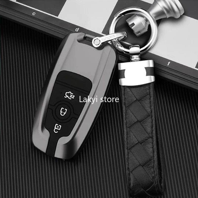 

New Aluminium Alloy Car Case Cover for Key Fob Ford Focus Mustang Taurus Edge Escort Mondeo Escape Kuga Protective Cover