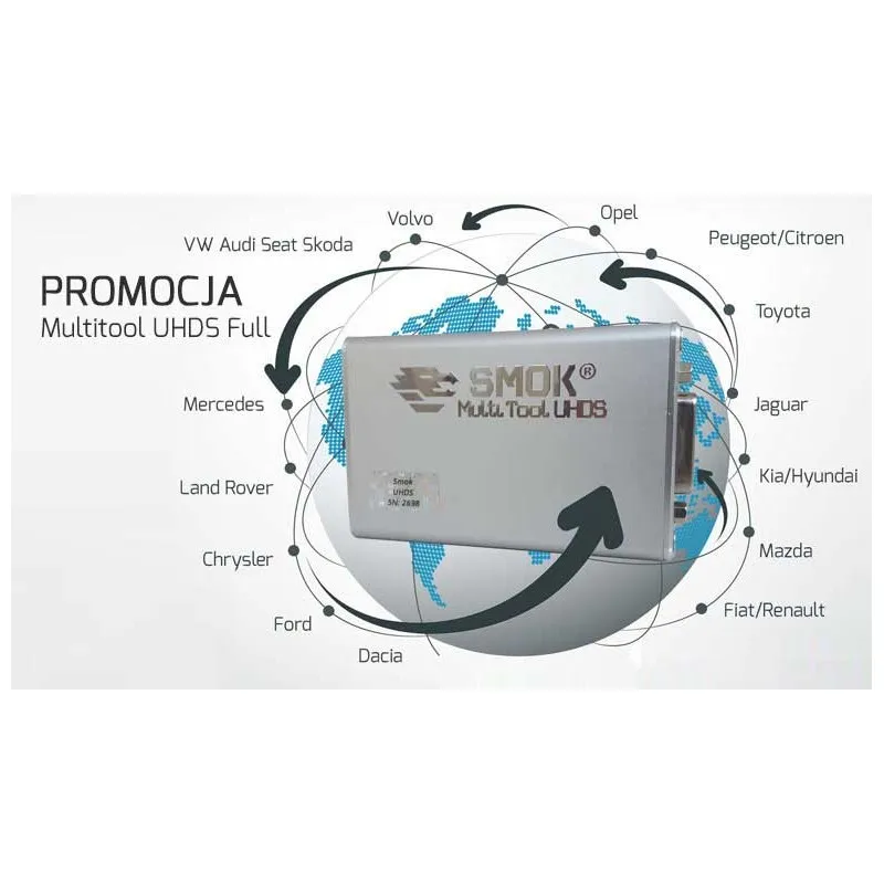 SMOK программист SMOK Мультитул UHDS полная акция для коррекции одометра+ ключ Promrammer+ Immo+ Euc чип Тюнинг+ подушка безопасности