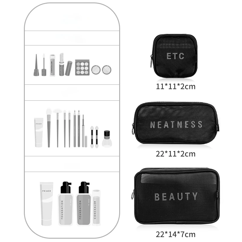 Travel Pouch Beautician Cute Transparent Toiletry Bag Makeup Handbag Organizer Cosmetic Bathing Practical Beauty Wash Kit Bags | Багаж и