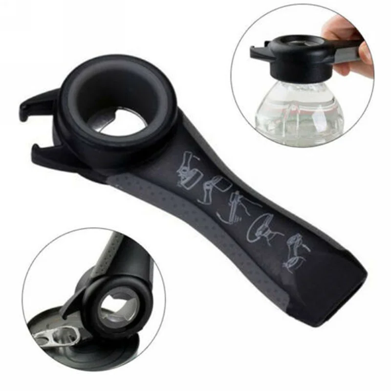 

Portable All In One Bottle Opener Jar Can Kitchen Manual Tools Gadget Multifunction