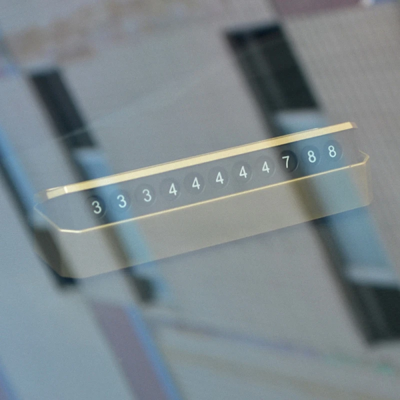 

2020 New Car Temporary Parking Card Car Accessories Car Sticker Car Air Freshener Auto Phone Number Card Plate For Car