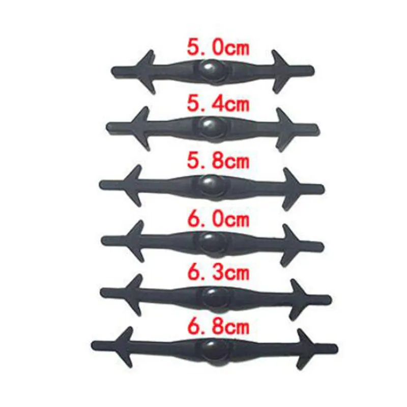 

12pcs/lot Black Round Creative No Tie Shoelaces Elastic Silicone Shoe Lace Flat Lazy Shoe Strings Rubber Sport Casual Sneaker