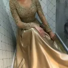 Сексуальное элегантное женское вечернее платье плюс размер Арабский мусульманский бордовый длинный рукав вечернее платье для выпускного длинный