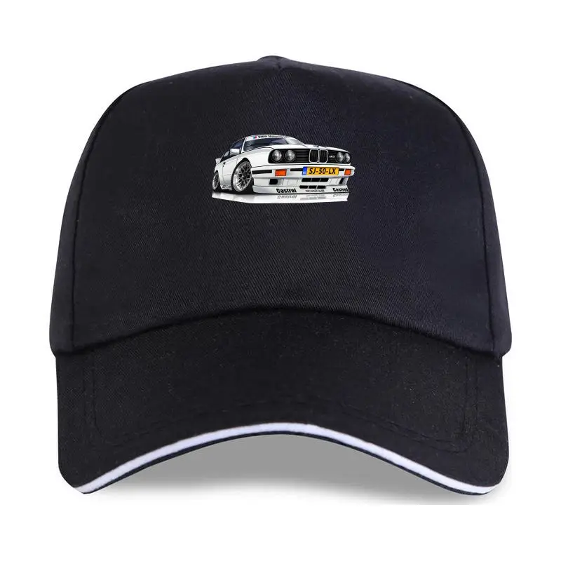 

E30 E36 M3 Evo Evolution Motorsport Car White 100% Cotton Baseball cap 100% Cotton Summer Cool