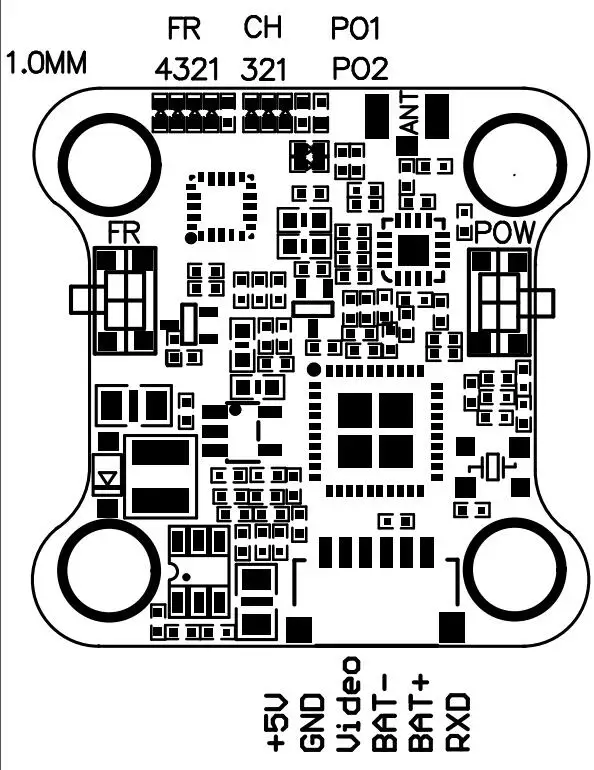 20x20 мм Mini 5848 5 8G 48CH 25mW 100mW 200mW регулируемый видеопередатчик OSD FPV VTX 2 6S для гоночных