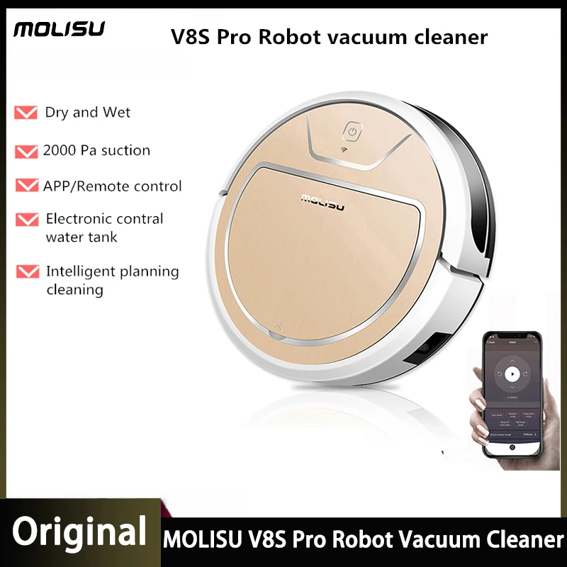 

Робот-пылесос MOLISU V8S Pro для сухой и влажной уборки