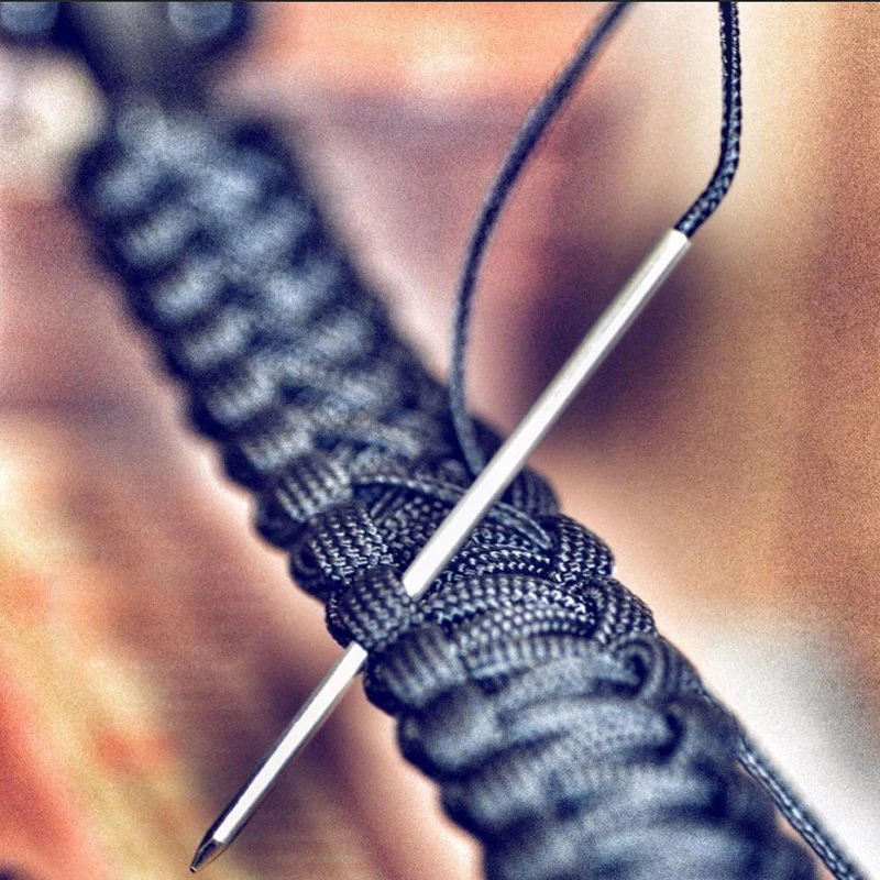 3 мм из нержавеющей стали Paracord Fids сшивание ткачество иглы работает для шнурков струны