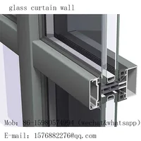 Anti-pact safe glass high building glazed curtain wall for external wall