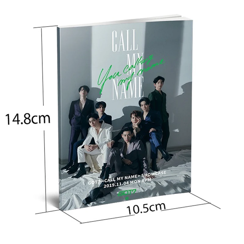 Kpop GOT7 новый альбом с именем фотоальбом модный Мини фотооткрытки вентиляторы