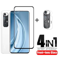 4 in 1 for xiaomi mi 10s glass for mi 10s tempered glass phone film hd screen protetor for xiaomi mi 10s 10 s mi10s lens film