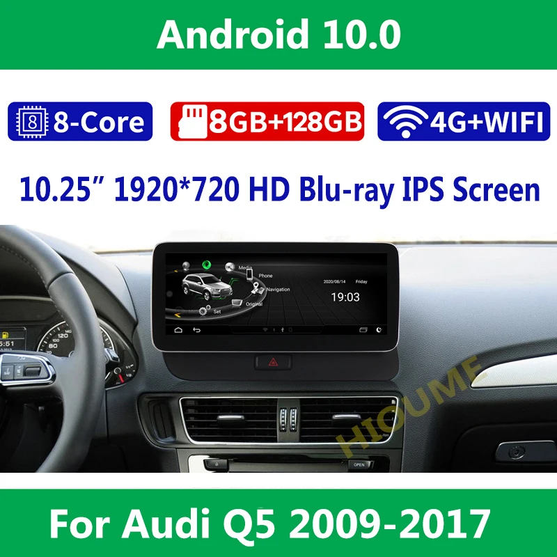 4G LTE Android 10 8 Core + 128G Автомобильный dvd Радио мультимедийный плеер GPS навигация для Audi