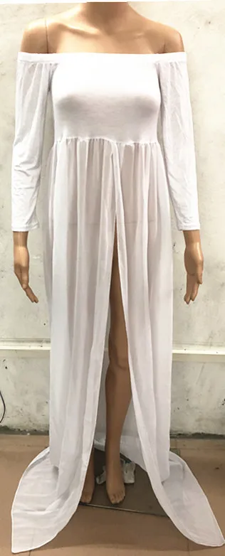 Платья для беременных реквизит фотосъемки Одежда женщин с открытыми плечами