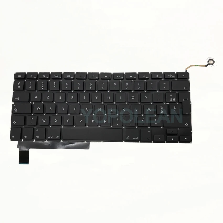 Новая Французская клавиатура A1286 с подсветкой 5 шт. для Macbook Pro Unibody 15 дюймов a1286 2009