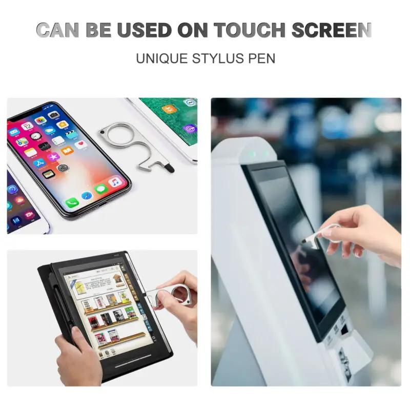 Антиконтактный Открыватель для двери с ключом чистки ручной инструмент без