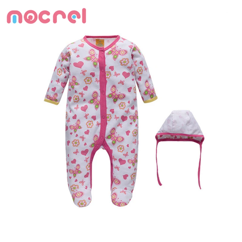 

Clothes Baby Girl Boy Neonatal Cartoon Embroidered Conjoined Baby Climb Clothes During The Spring And Autumn Package Footies