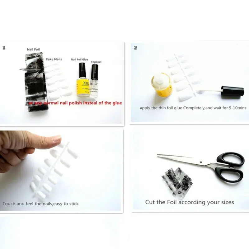 Бесплатная доставка 10 цветов блестящий порошок горшки Набор ногтей Советы